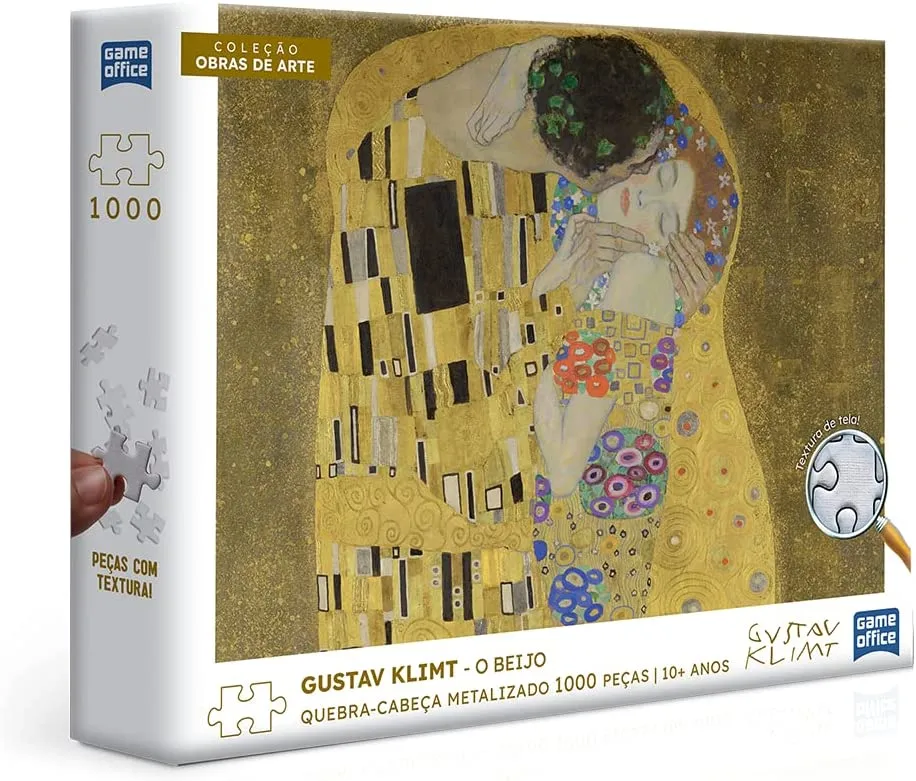 Quebra-Cabeça Gustav Klimt: O Beijo