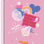 Be Happy – Caderno Universitário 10 matérias - Capa B