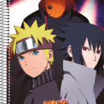 Naruto - Caderno Universitário Espiral Capa Dura - 160 folhas - 10 matérias - Capa C