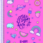 BE HAPPY Planner Permanente - 80 folhas - Capa C