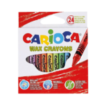 Giz de cera colorido 24 cores Wax Carioca